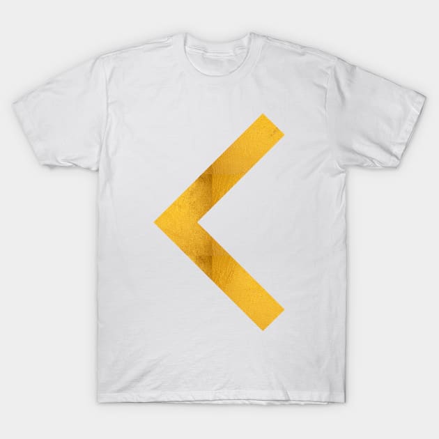 Arrow in Bold Gold T-Shirt by Seven Mustard Seeds